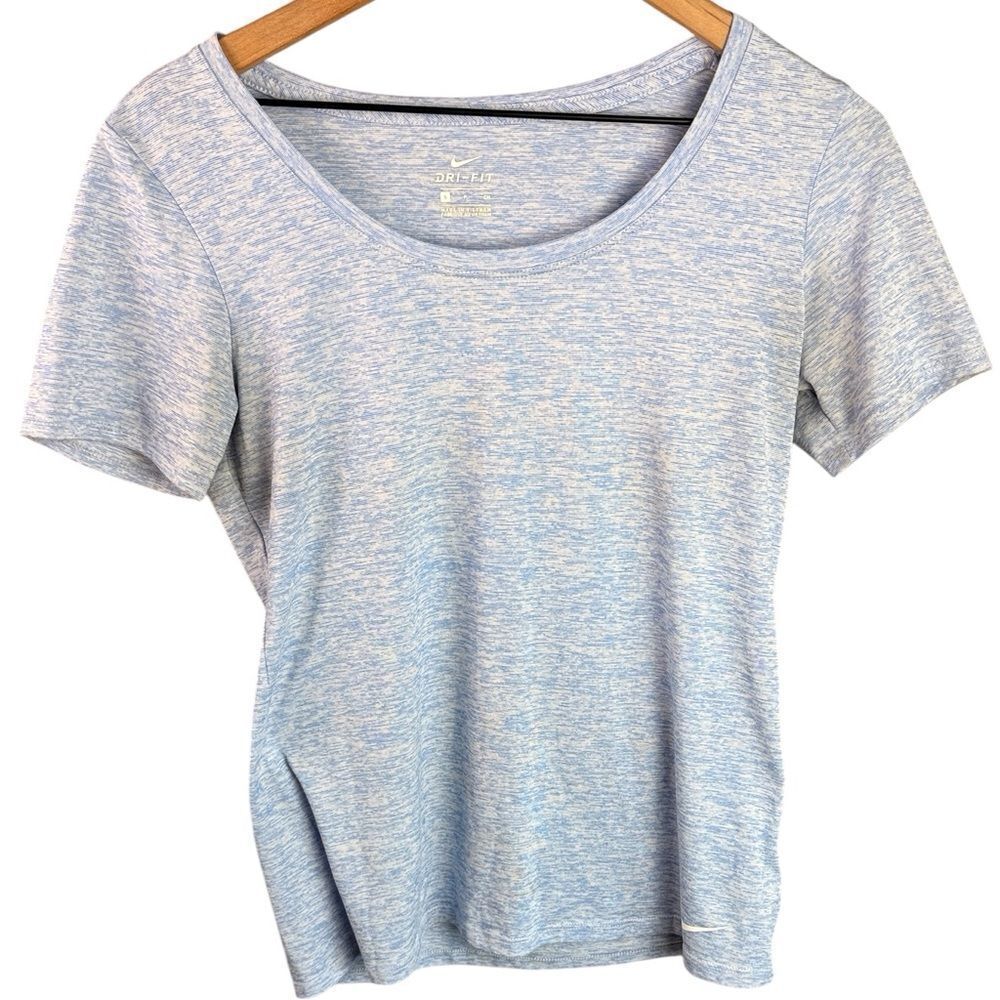 Nike Blue Space Dye Dry Fit T-Shirt